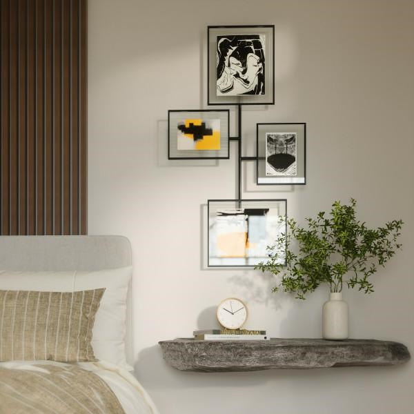 Ramă Foto Flute Wall 57x8x99 cm, Metal Negru - Umbra [11]