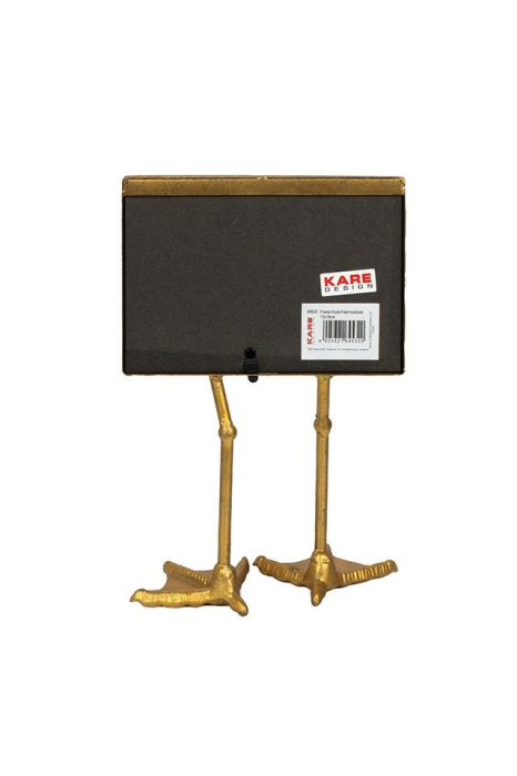 Ramă Foto Duck Feet Pozioma 19x9,5x37,5 cm, Oțel și Sticlă Auriu - Kare Design [2]
