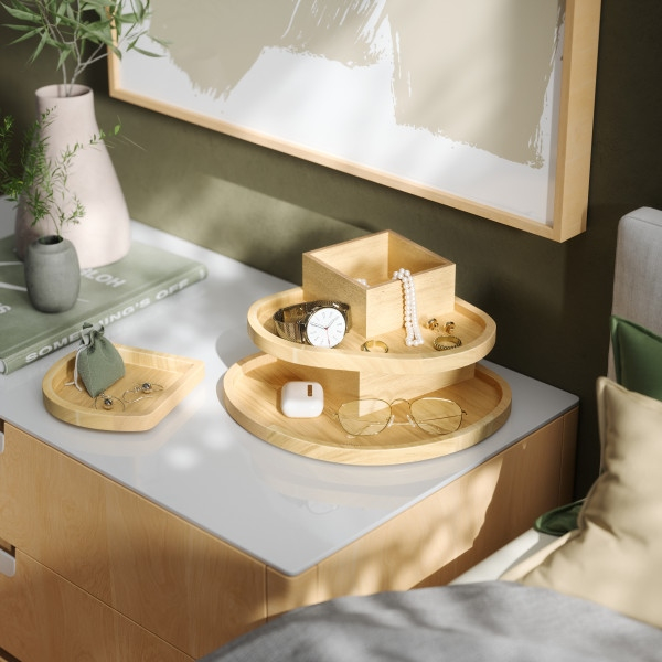 Recipient de Depozitare Cove 23x13x23 cm, MDF Natural - Umbra [11]