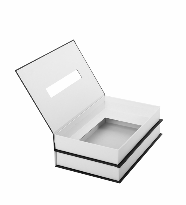 Recipient pentru Șervețele Booker 26,5x17x8,5 cm, Carton Alb, Negru - SHP [3]