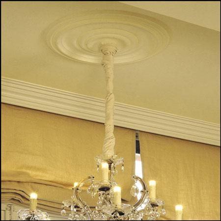Rozeta decorativa din poliuretan R4 - Ø 37.5 cm [4]