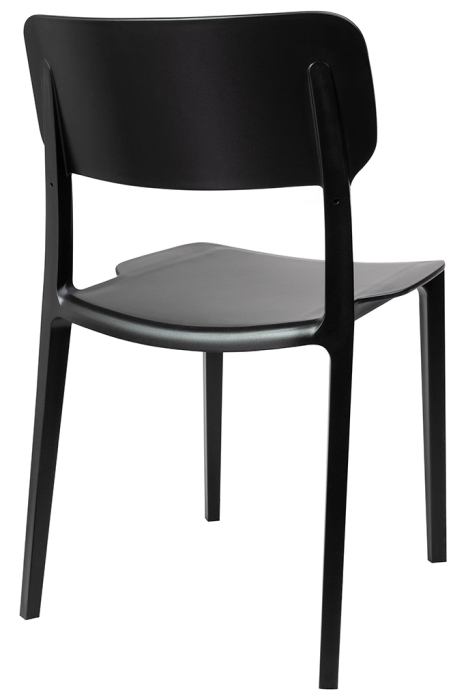 Scaun Agat Premium 53x49x80 cm, Polipropilenă Negru - King Home [3]