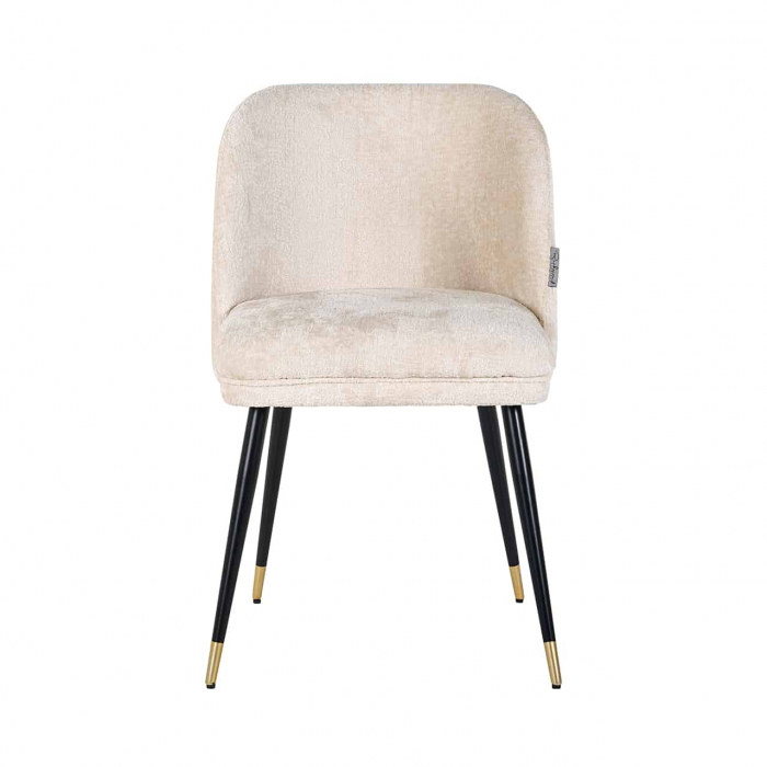 Scaun Alicia chenille alb ignifugat (FR-Bergen 900 chenille alb), S4547 FR WHITE CHENILLE - Richmond Interiors [4]