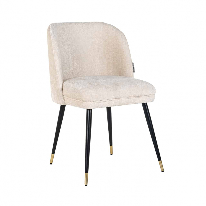 Scaun Alicia chenille alb ignifugat (FR-Bergen 900 chenille alb), S4547 FR WHITE CHENILLE - Richmond Interiors [1]