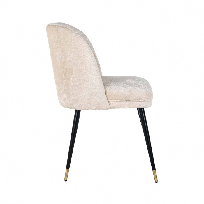 Scaun Alicia chenille alb ignifugat (FR-Bergen 900 chenille alb), S4547 FR WHITE CHENILLE - Richmond Interiors [2]