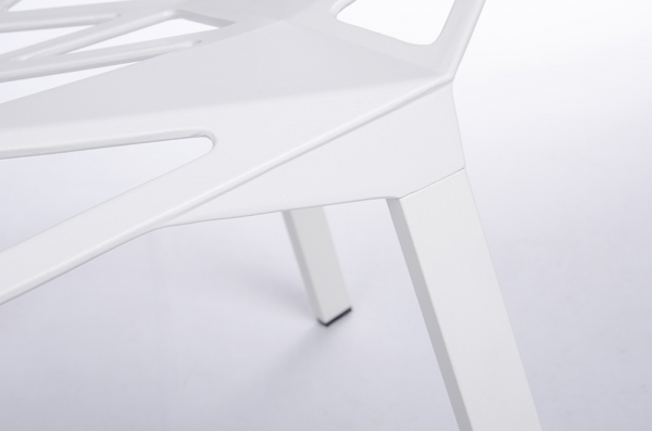 Scaun Argus design geometric, negru/alb, aluminiu, DC-362.ALLBLACK - King [14]