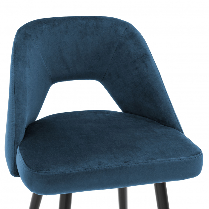 Scaun bar lux Avorio 65 cm catifea diverse culori, picioare negre cu auriu | Eichholtz - 112053 [16]
