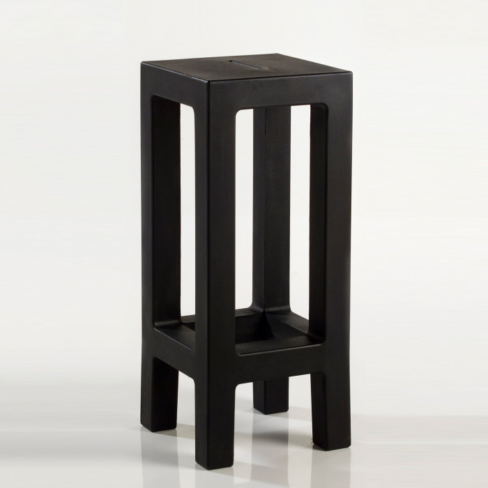 Scaun bar patrat pt. gradina/terasa Jut 30x30x72 cm, polipropilena, design minimalist, 44412 - Vondom [2]