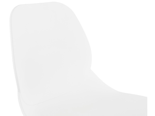 Scaun birou design alb cu roti Joyce polipropilena / picioare metal crom, CH02740WH - Kokoon [4]