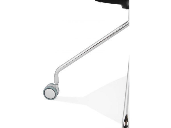 Scaun birou design alb cu roti Joyce polipropilena / picioare metal crom, CH02740WH - Kokoon [9]
