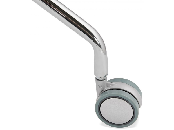 Scaun birou design alb cu roti Joyce polipropilena / picioare metal crom, CH02740WH - Kokoon [10]