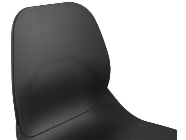 Scaun birou design negru cu roti Joyce polipropilena / picioare metal crom, CH02730BL - Kokoon [5]