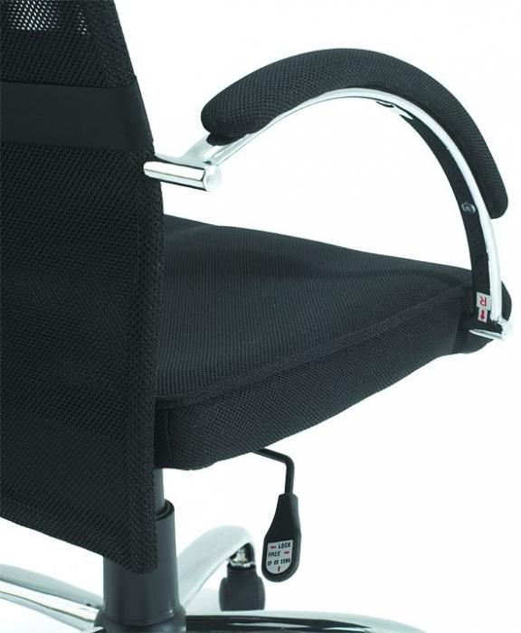 Scaun birou diverse culori Overcross, spatar plasa, sezut tetiera si suport lombar cu membrana, baza metal cromat, W-62-2 - Unique [14]