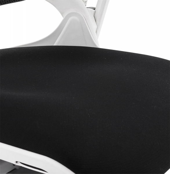 Scaun birou ergonomic premium SALYUT alb cu negru mesh / polipropilena / aluminiu, OC00320BL - Kokoon [9]