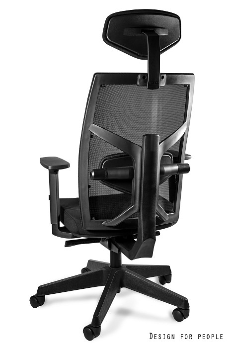 Scaun birou premium ajustabil diverse culori Tune, spatar tip mesh, sezut si tetiera piele naturala, 139Y-MESH0-HL4 - Unique [2]