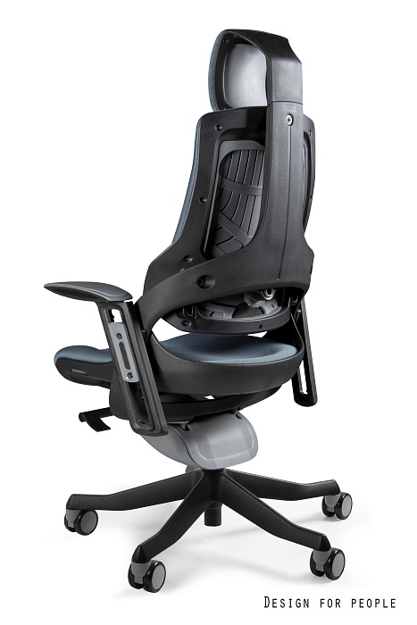 Scaun birou premium ajustabil Wau diverse culori, cadru negru, tapiterie textila, W-609-B-BL417 - Unique [2]