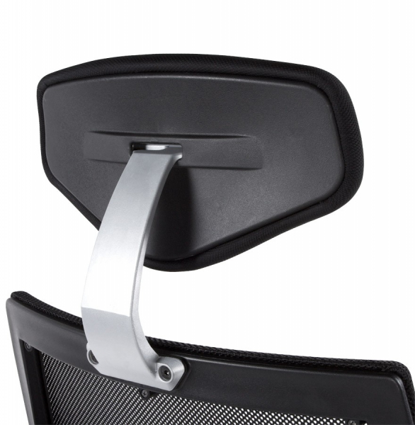 Scaun birou ergonomic premium Mit negru tapitat, spatar mesh, ajustabil, OC00090BL - Kokoon [9]