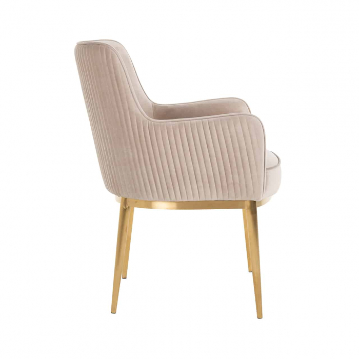 Scaun Breeze catifea kaki / auriu periat ignifugat (FR-Quartz 903 Khaki), S4525 FR KHAKI VELVET - Richmond Interiors [2]