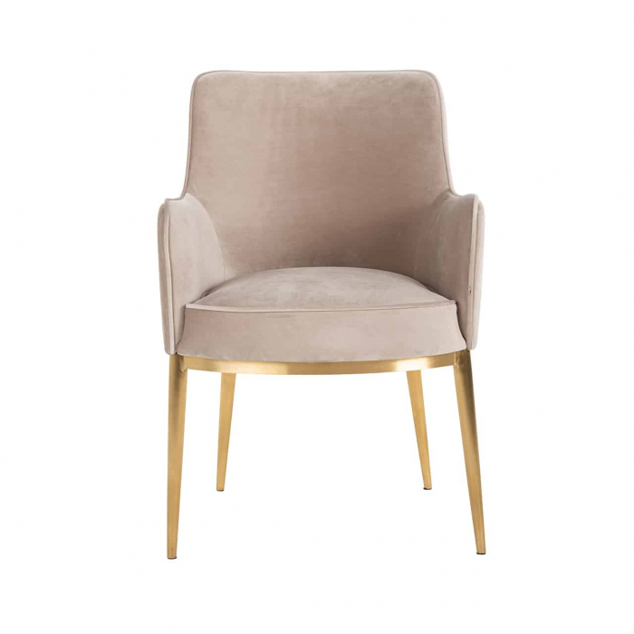 Scaun Breeze catifea kaki / auriu periat ignifugat (FR-Quartz 903 Khaki), S4525 FR KHAKI VELVET - Richmond Interiors [4]
