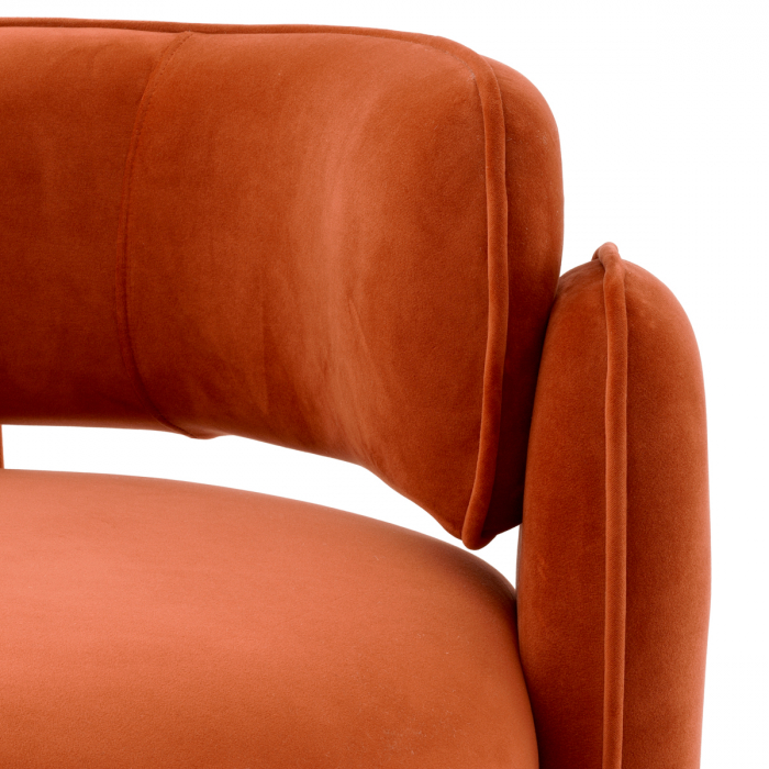   Scaun Chaplin savona catifea portocalie 117595 EICHHOLTZ [5]