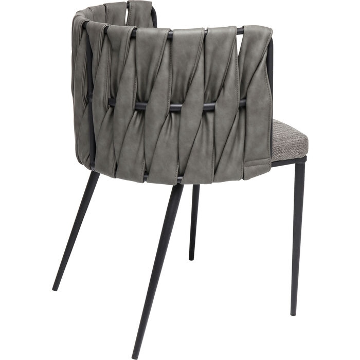 Scaun Cheerio 55x52x75 cm, Gri Lăcuit - Kare Design [5]