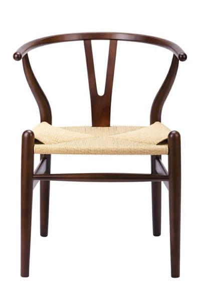 Scaun clasic maro Saku Premium cu spatar rotunjit din lemn masiv, sezut impletit, DC-541.DARK.BROWN - King [4]