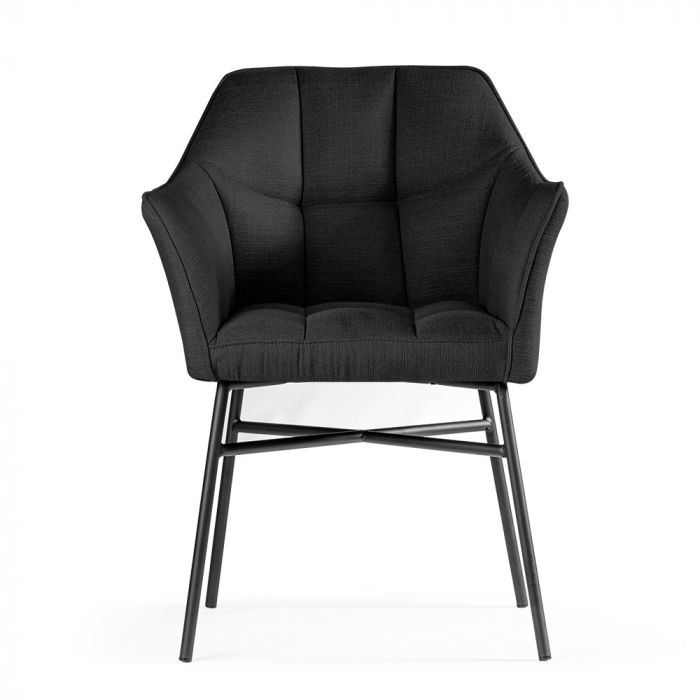 Scaun cu brate material textil diverse culori Azubi, baza metal negru, RIMCHXXBGEBCKI - Atreve [6]