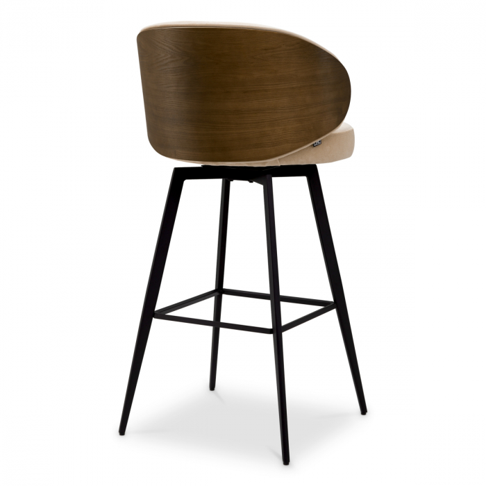   Scaun de bar Camerota furnir de nuc sabino bej 119669 EICHHOLTZ [4]