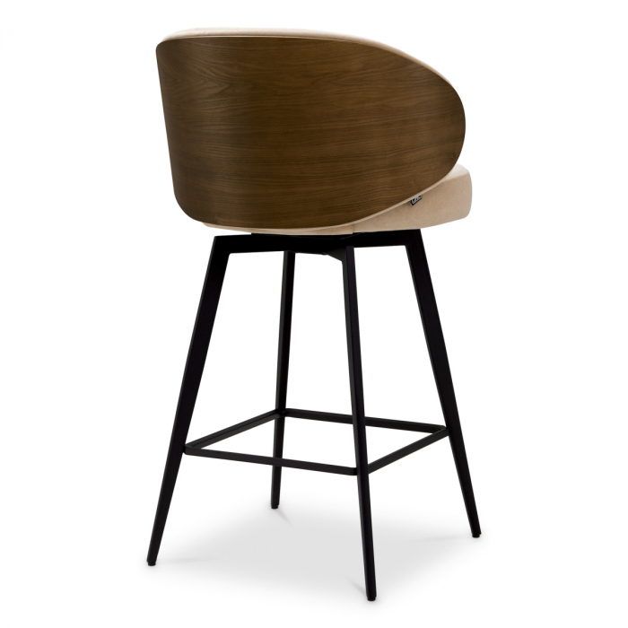   Scaun de bar Camerota furnir de nuc sabino bej 119670 EICHHOLTZ [4]