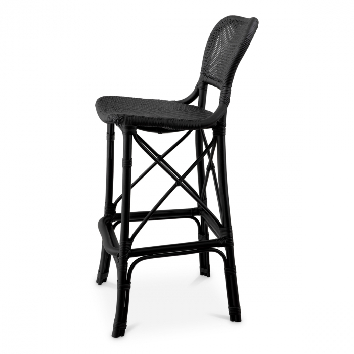   Scaun de bar Colony negru mat 118060 EICHHOLTZ [4]