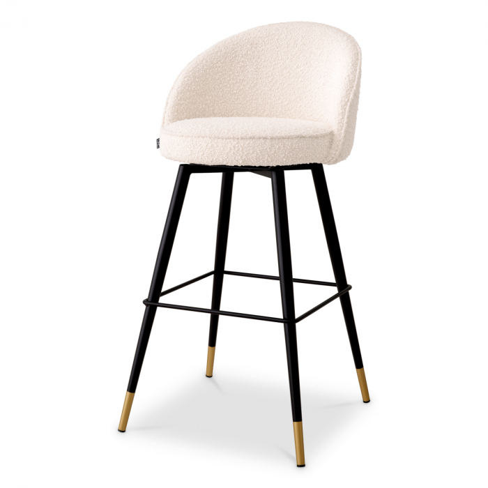   Scaun de bar Cooper bouclé crem set de 2 117900 EICHHOLTZ [2]