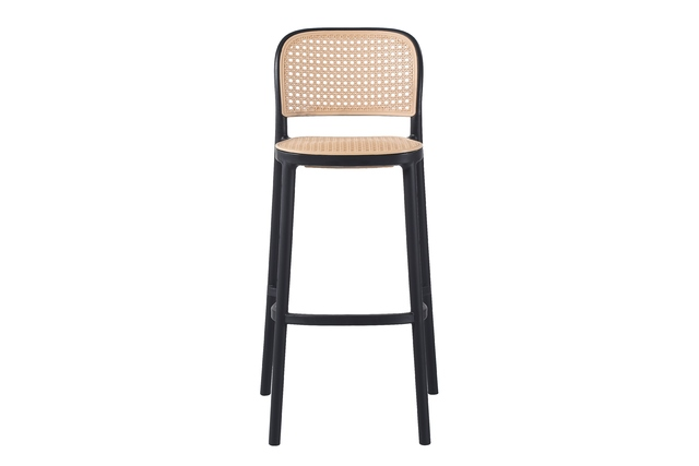 Scaun de bar 117 cm Country rustic Alb/negru, KH010100246 - King [8]