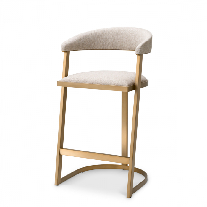   Scaun de bar Dexter finisaj din alamă periată loki natural 117879 EICHHOLTZ [1]