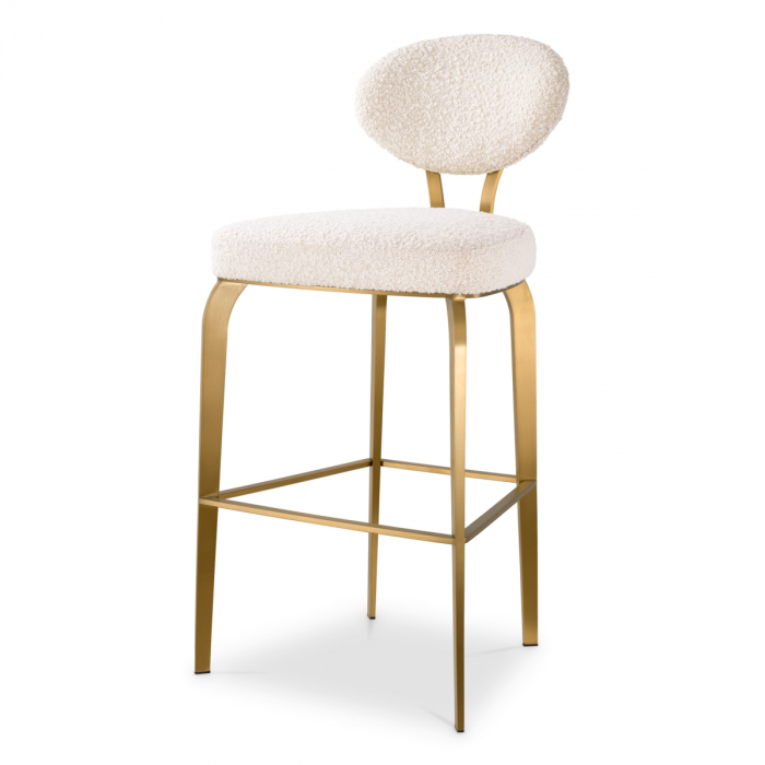   Scaun de bar Dorrego bouclé crem 117641 EICHHOLTZ [1]