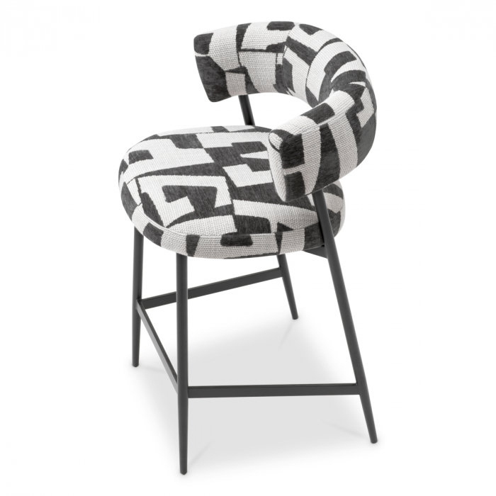   Scaun de bar Folsom brooklyn negru 118866 EICHHOLTZ [5]