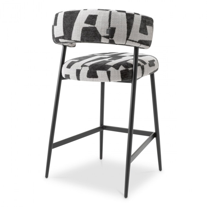   Scaun de bar Folsom brooklyn negru 118866 EICHHOLTZ [4]