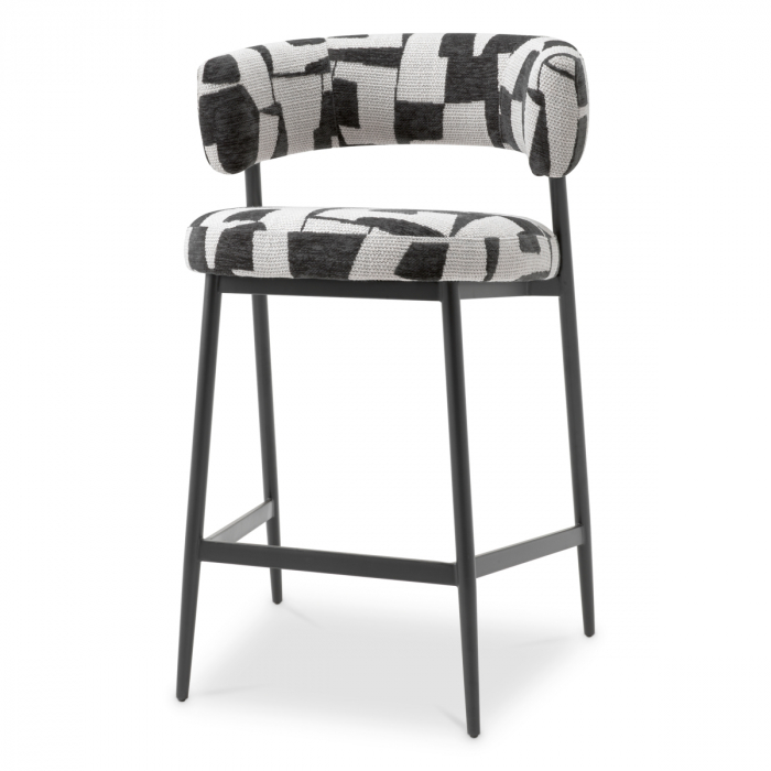   Scaun de bar Folsom brooklyn negru 118866 EICHHOLTZ [1]