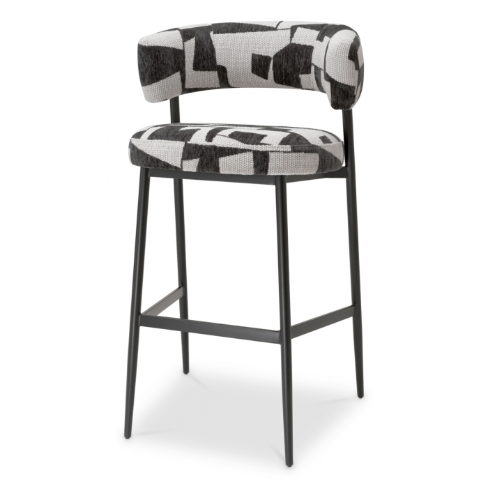   Scaun de bar Folsom brooklyn negru 119217 EICHHOLTZ [1]