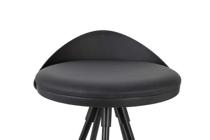 Scaun de Bar Lanza 76 57x57x86 cm, Negru - King Home [6]