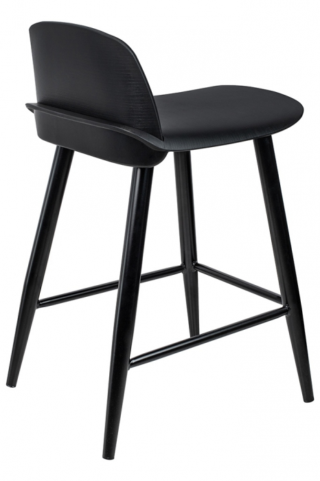 Scaun de bar negru-76 cm Bogy Minimalist, KH010100929 - King [2]