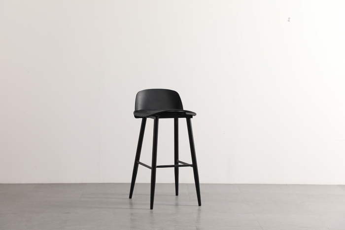 Scaun de bar negru-76 cm Bogy Minimalist, KH010100929 - King [3]