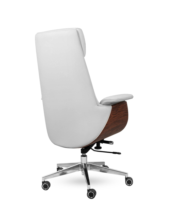 Scaun de Birou Admiral, Piele Ecologică Gri - King Home [5]