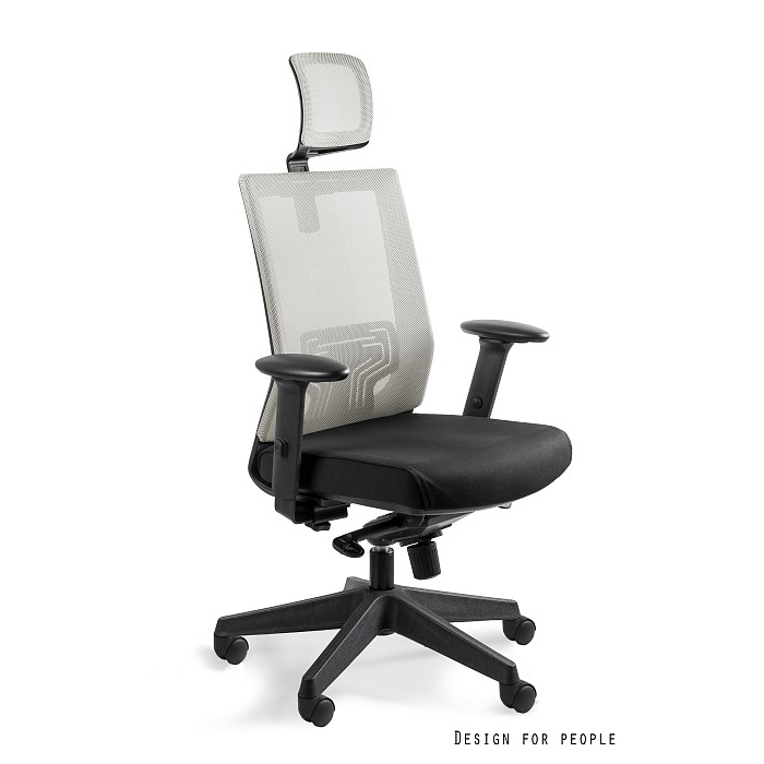 Scaun de birou diverse culori Nez, spatarul si tetiera tip mesh, sezut material textil, baza plastic, inaltime reglabila, W-879K-MESH31-BL418 - Unique [29]