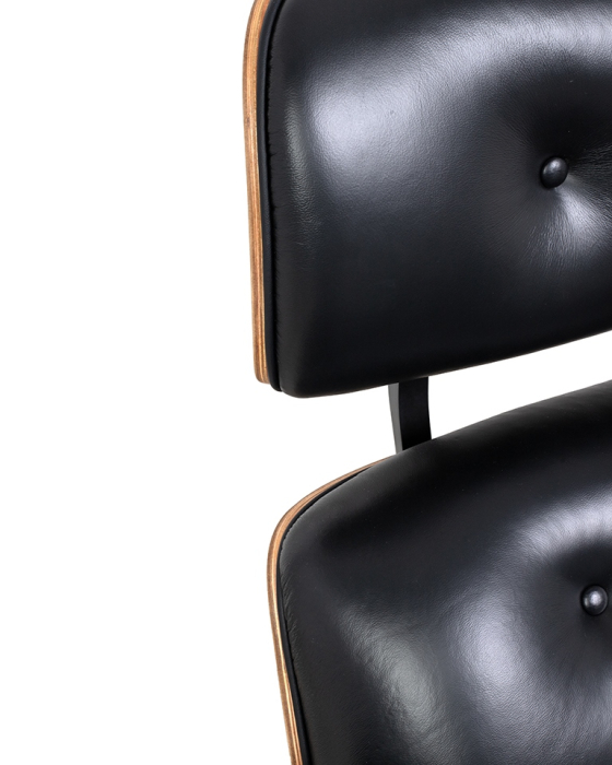 Scaun de Birou Lounge Automatic 88x86x110 cm, Piele Negru - King Home [8]