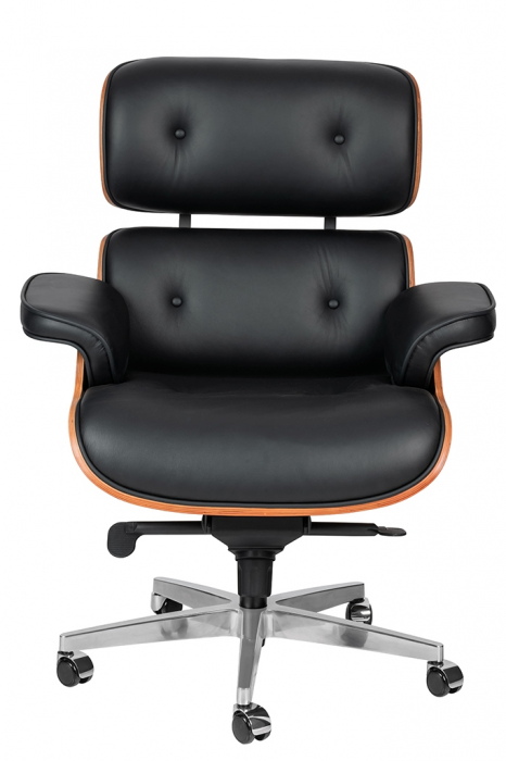 Scaun de Birou Lounge Gubernator Big, Oțel Negru - King Home [2]