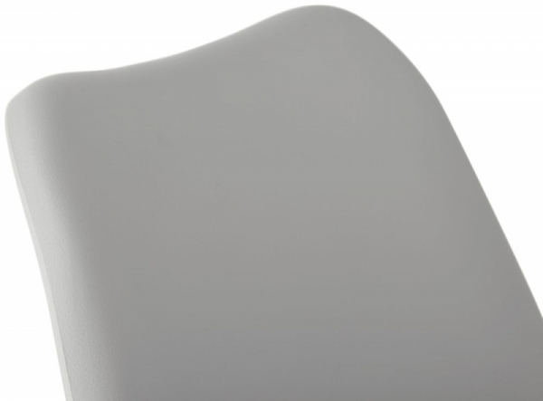 Scaun inalt bar gri Elody III premium fara brate, stil scandinav, picioare lemn masiv stejar, BS01940GRNA - Kokoon [5]