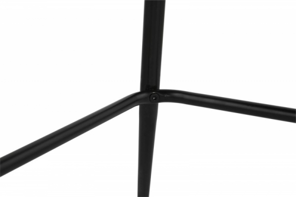 Scaun bar modern gri inchis Grey premium tapitat piele ecologica, picioare negre metal, BS01800DG - Kokoon [10]