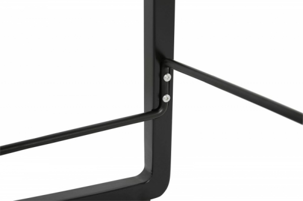 Scaun bar negru premium Joey fara brate, picioare negre lemn masiv, sezut polipropilena, BS01640BL - Kokoon [9]
