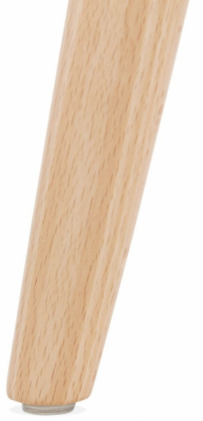 Scaun negru bar Mordor premium stil scandinav, picioare lemn masiv / polipropilena, BS02240BL - Kokoon [10]