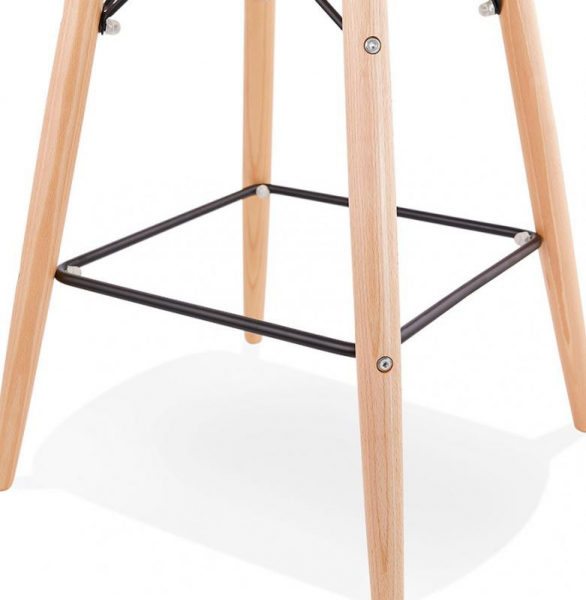 Scaun negru bar Mordor premium stil scandinav, picioare lemn masiv / polipropilena, BS02240BL - Kokoon [8]